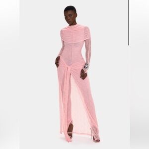BBXBRAND -KARLA LACE JUMPSUIT - BLUSH ROSE